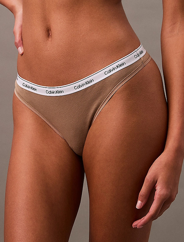THONG 3PK BLACK / GREY / CAFE FUN