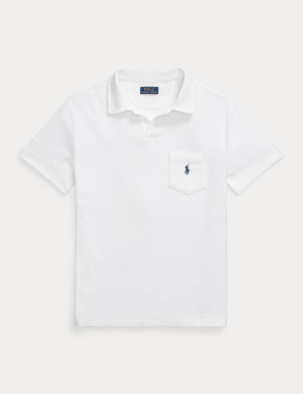 Terry Polo Shirt White