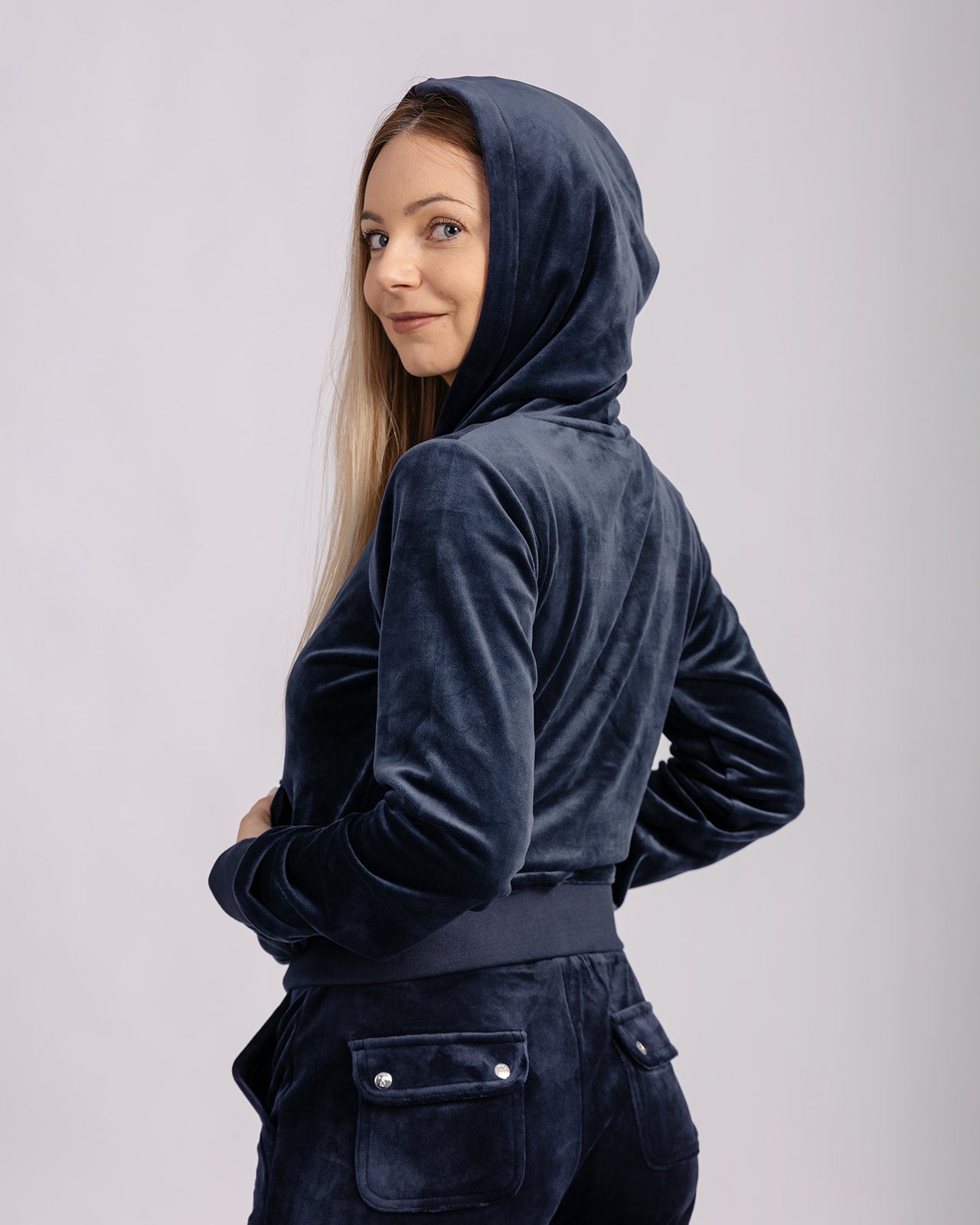 Robertson Classic Velour Zip Trough Hoodie
