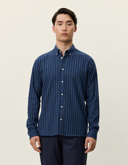 DESERT REG STRIPE SHIRT DARK NAVY