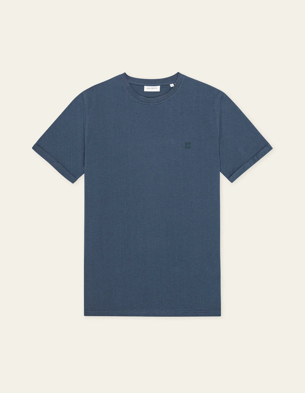 NORREGARD CONTRAST T-SHIRT DARK DENIM BLUE