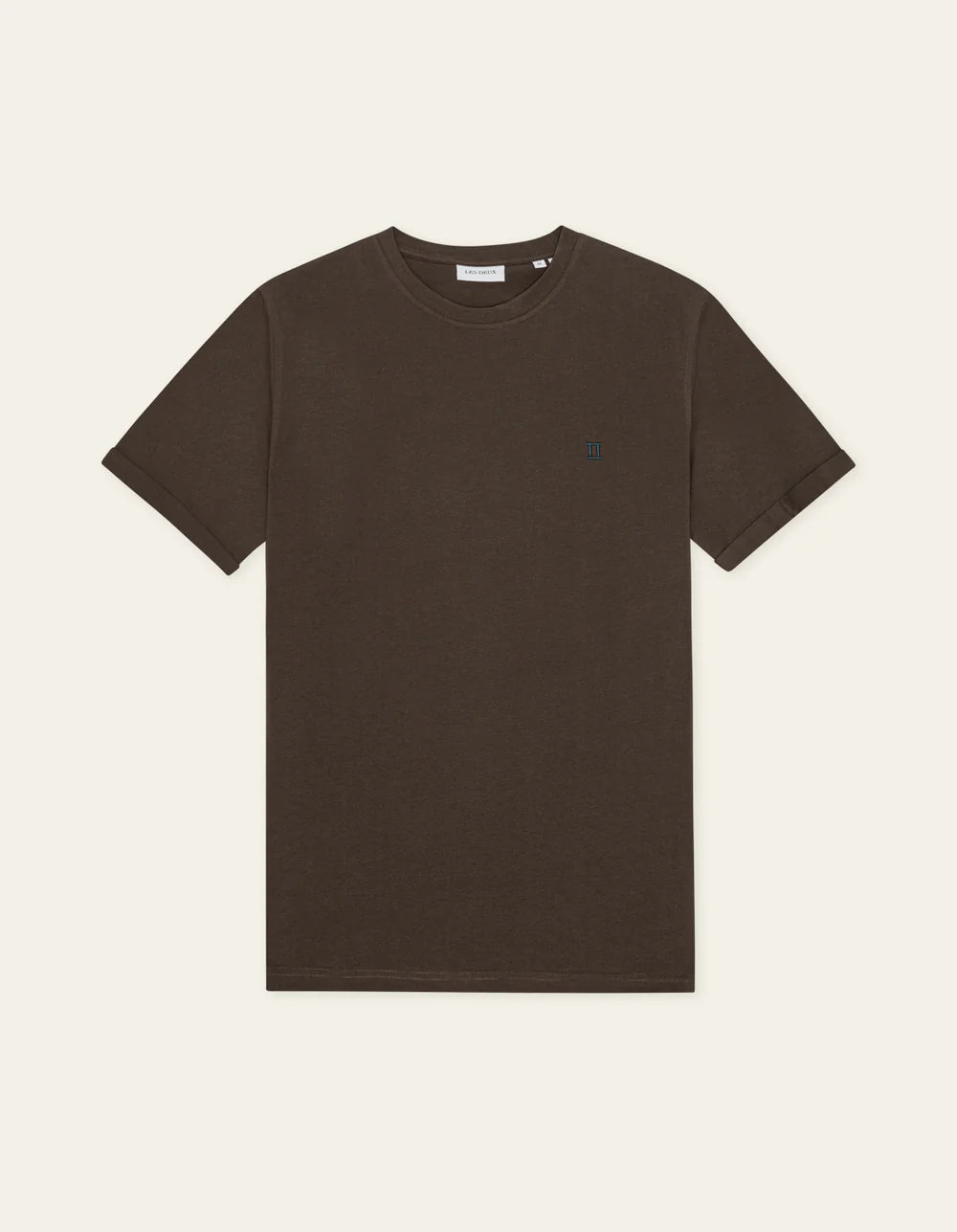 NORREGARD CONTRAST T-SHIRT TURKISH COFFEE BROWN