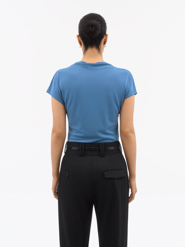 ALITTA CAP-SLEEVE TOP DREAM BLUE