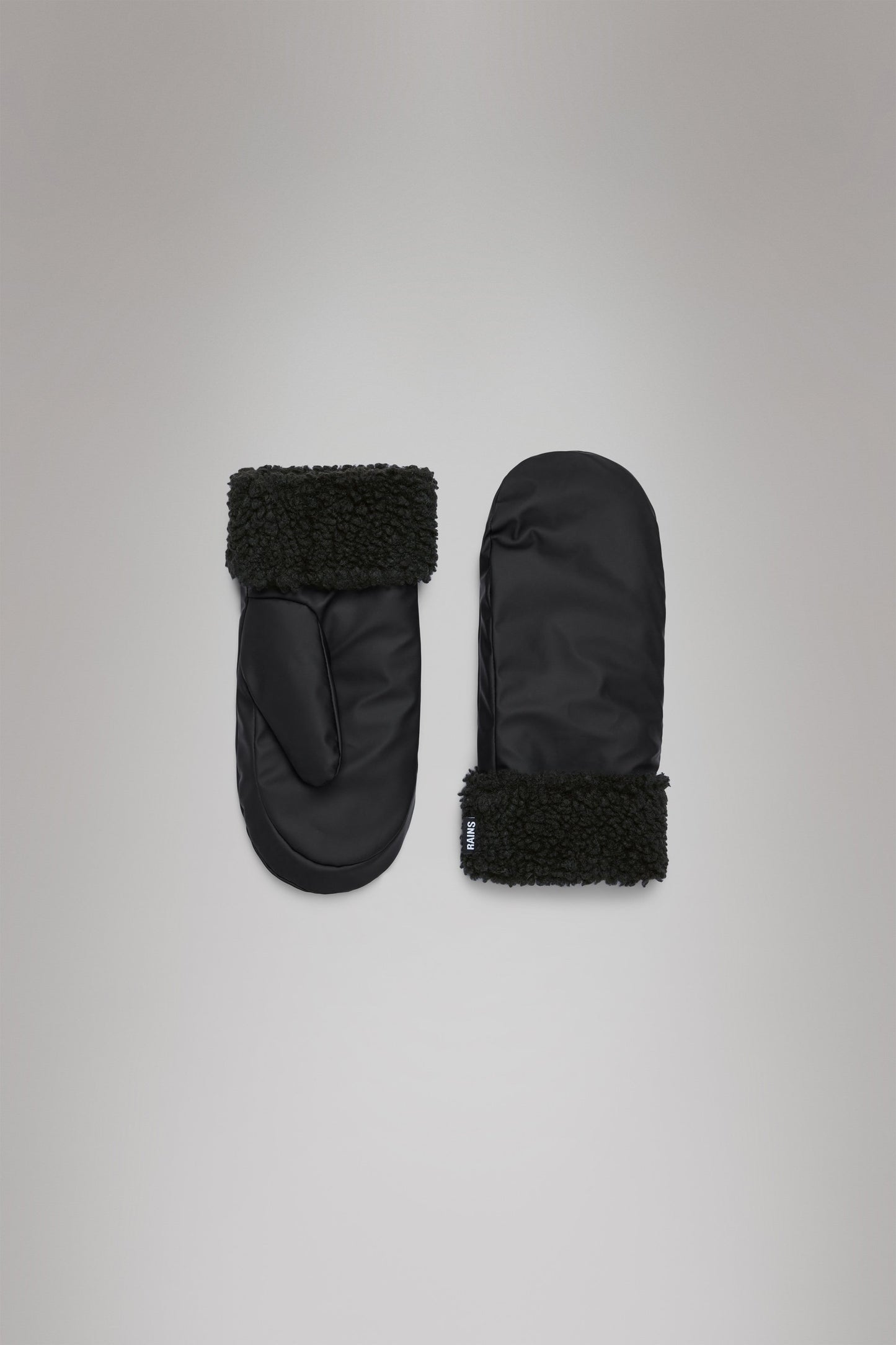 PUFFER FLEECE MITTENS W2T3 BLACK