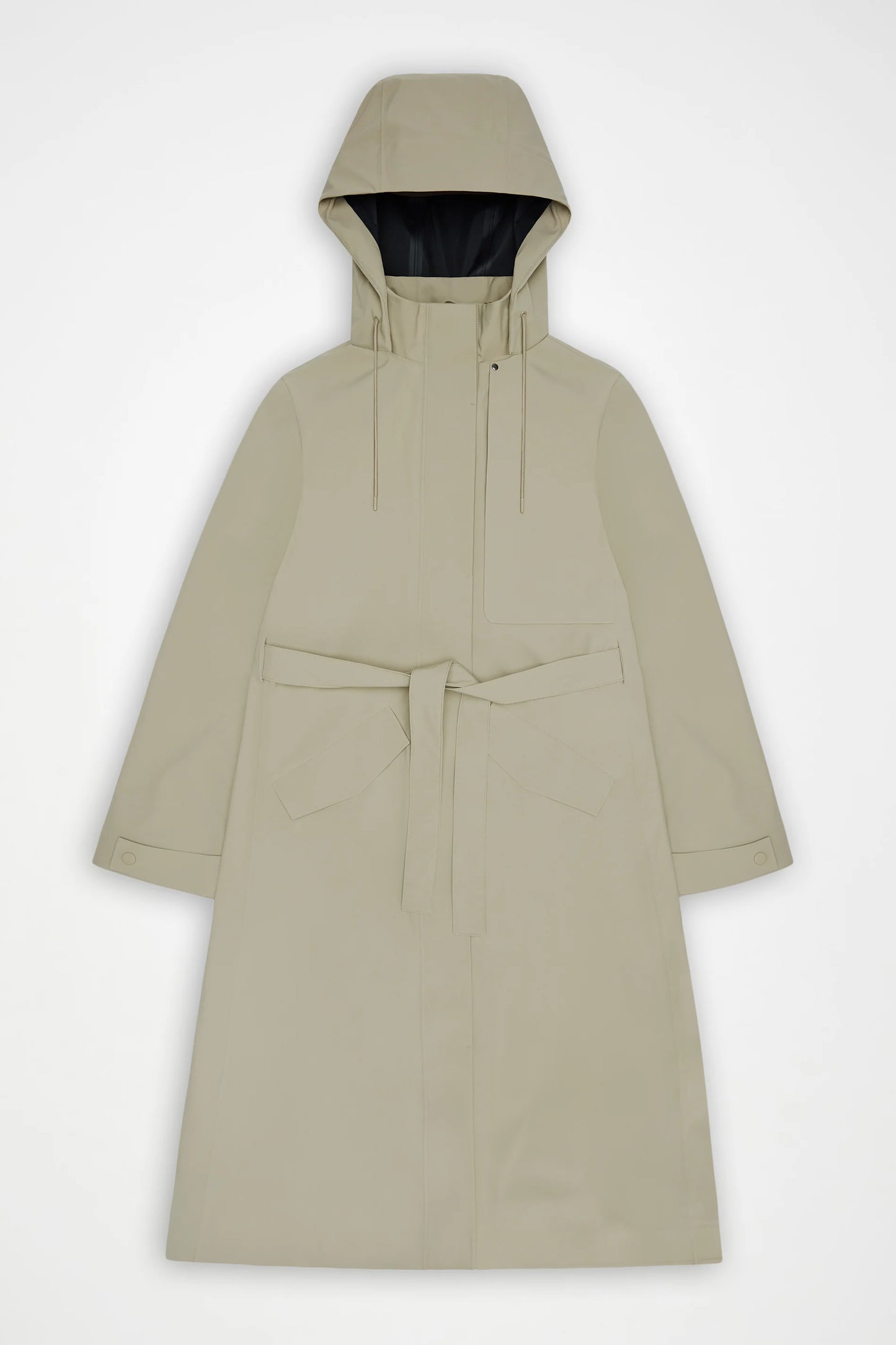 SUVA HARDSHELL TRENCH COAT BEIGE
