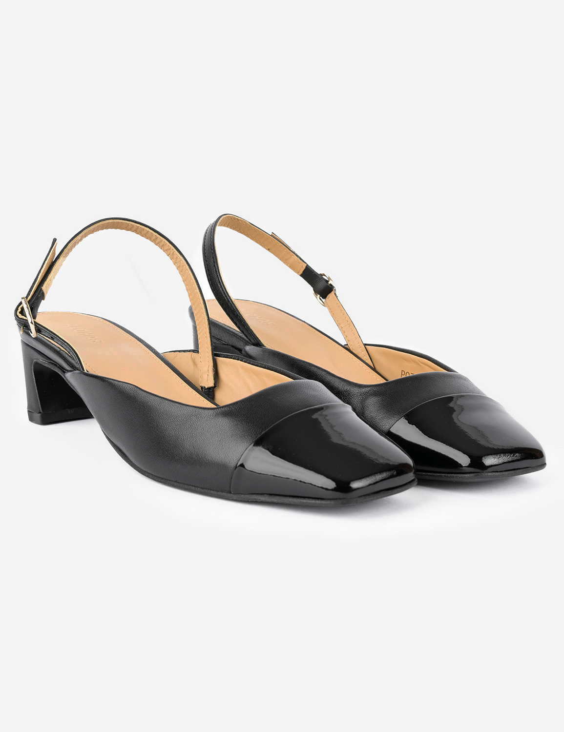LINDY BLISS LEATHER PUMPS BLACK