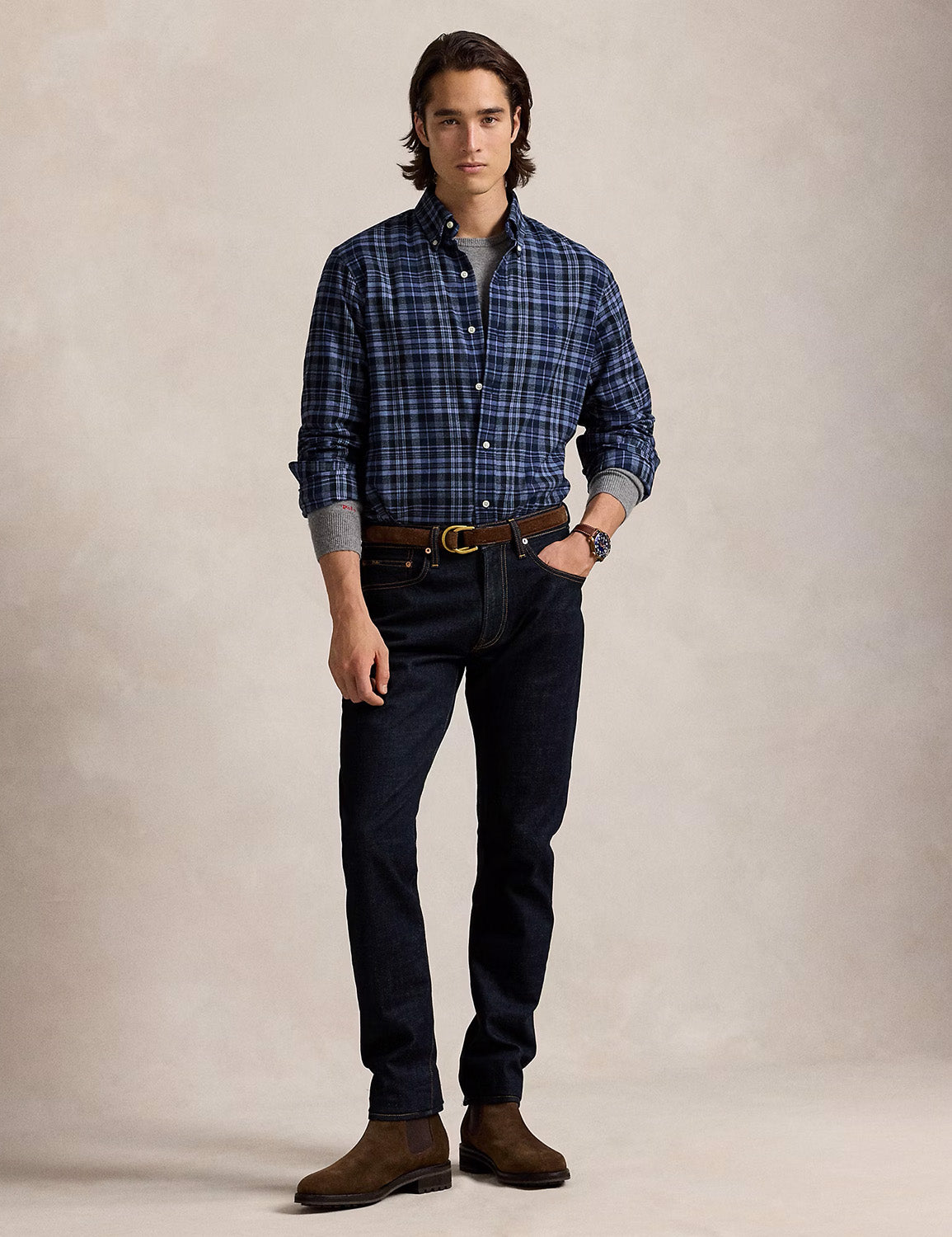 Long Sleeve - Sport Shirt Blue Multi