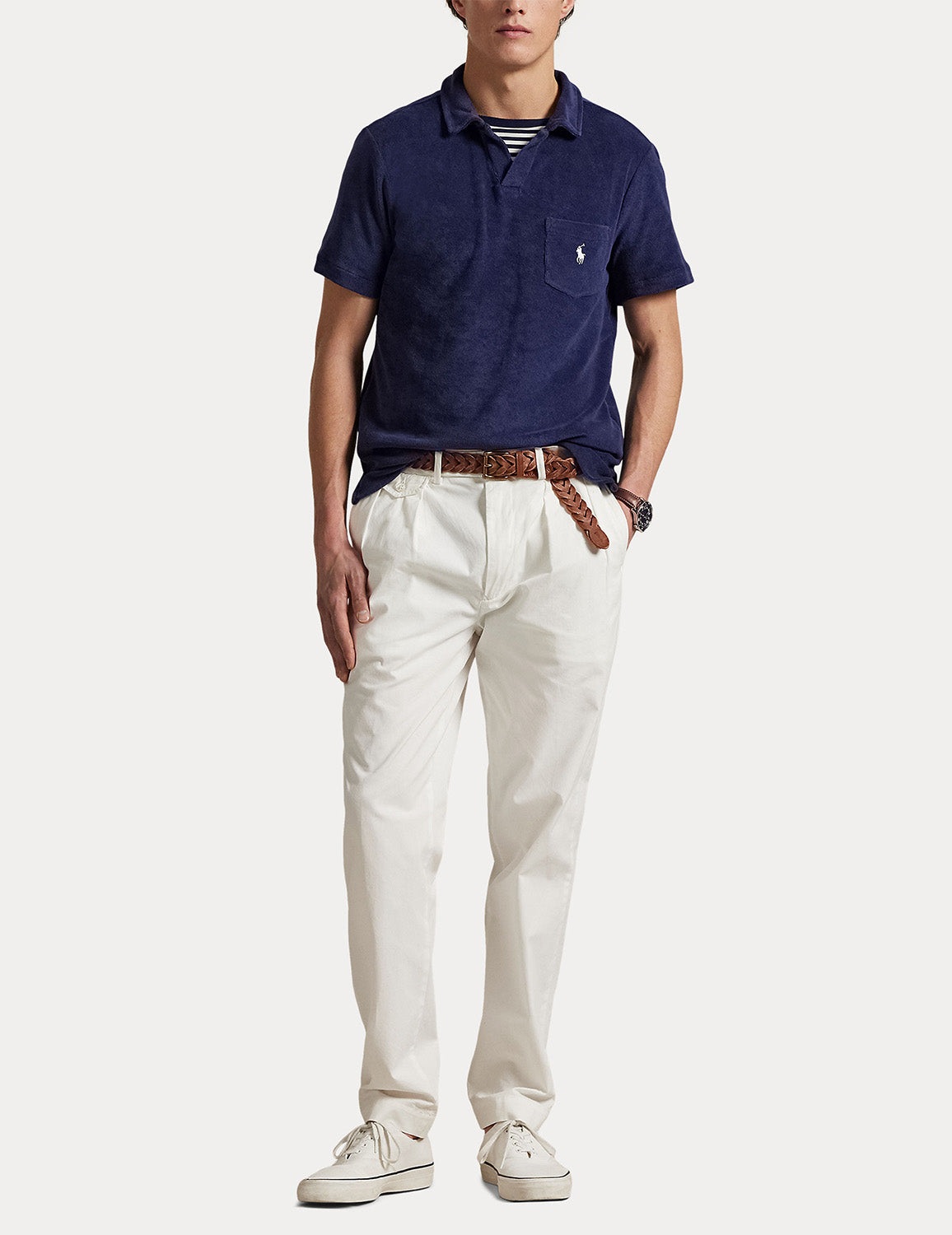 Terry Polo Shirt Newport Navy