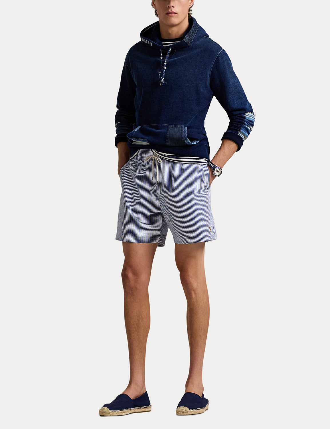 Traveler Classic Swim Trunk Cruise Royal Seersucker
