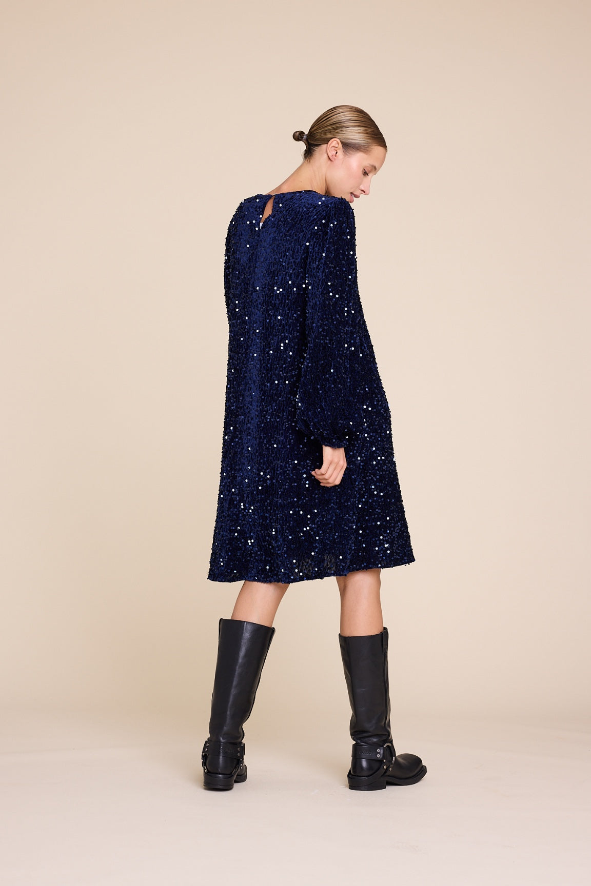 LUNA SEQUINS BLUE