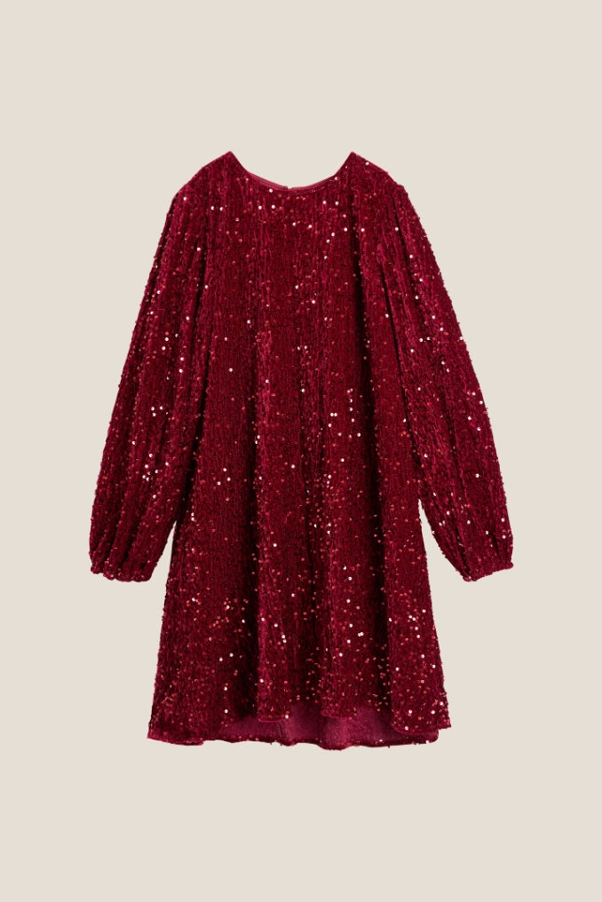 LUNA SEQUINS RED