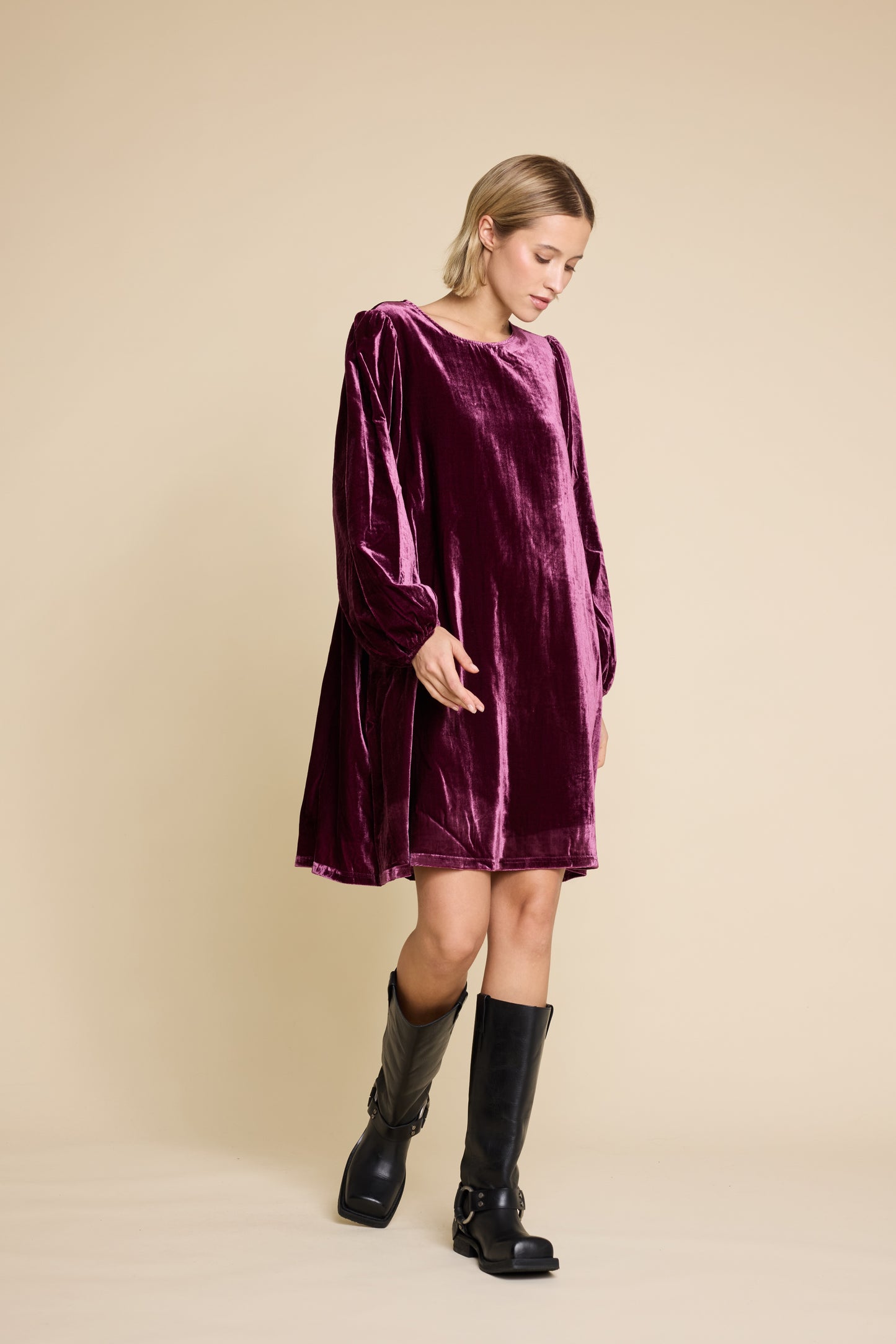 LUNA VELVET DRESS PORT