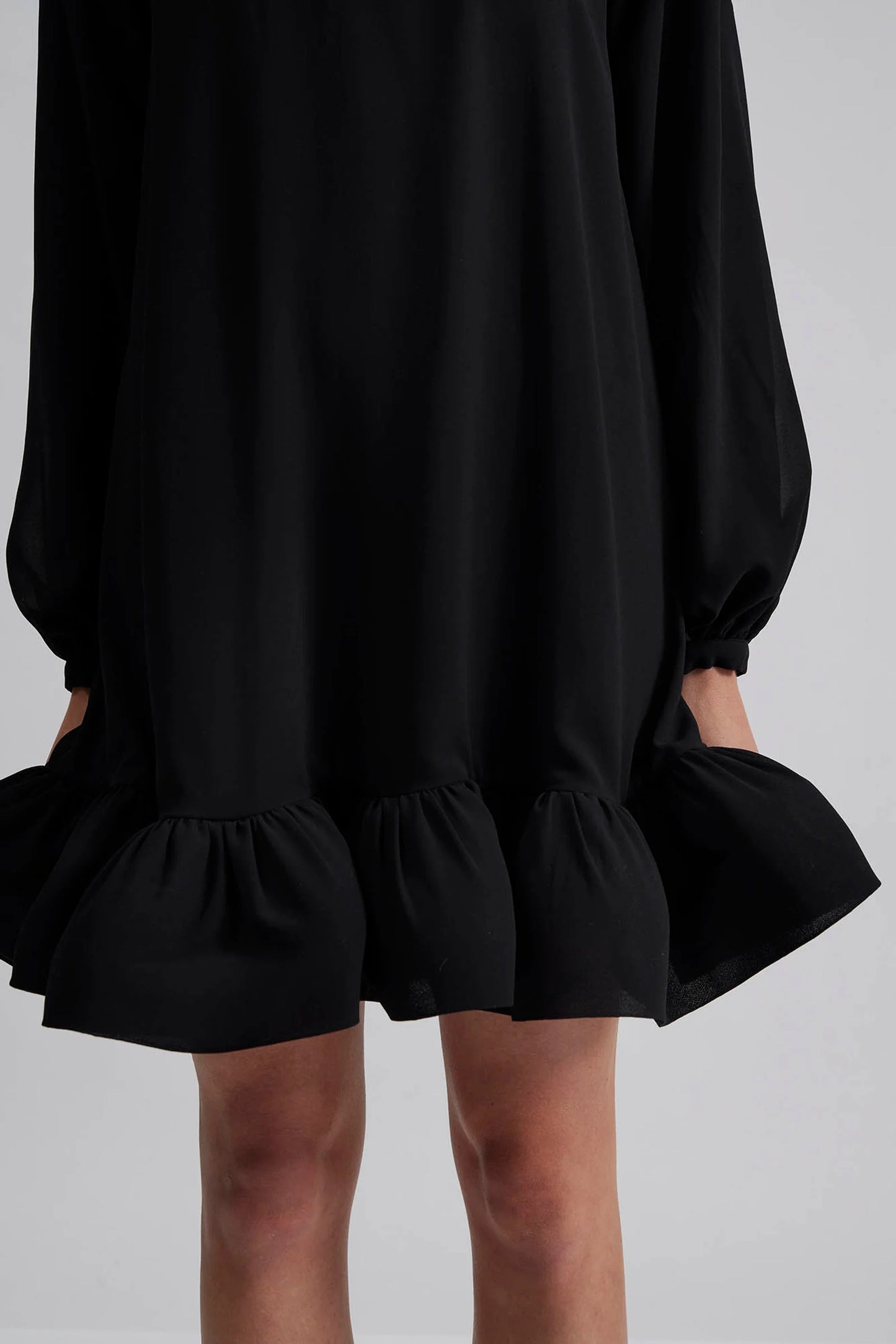 Alva frill detailed mini dress