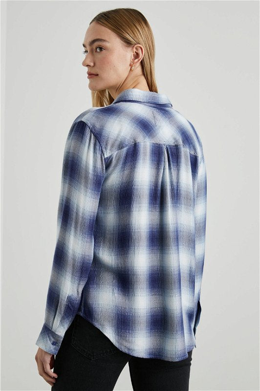 HUNTER SKJORTE PACIFIC IVORY BLUE