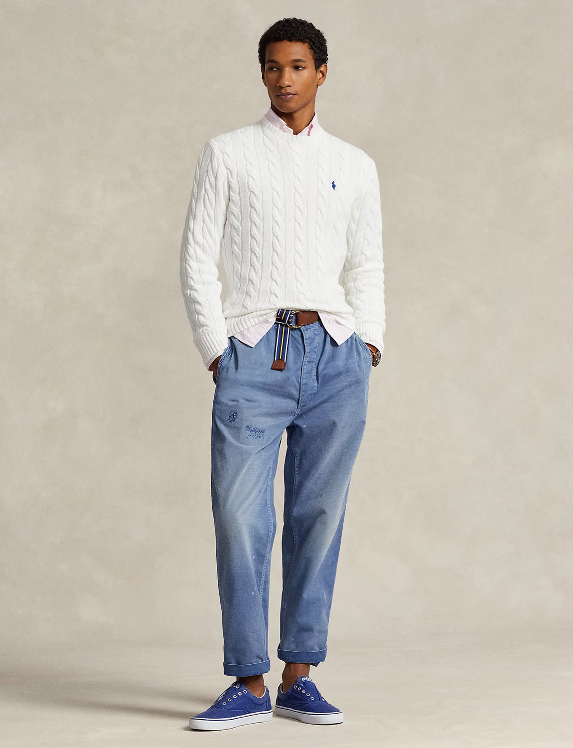 LS DRIVER CN-LONG SLEEVE-SWEATER