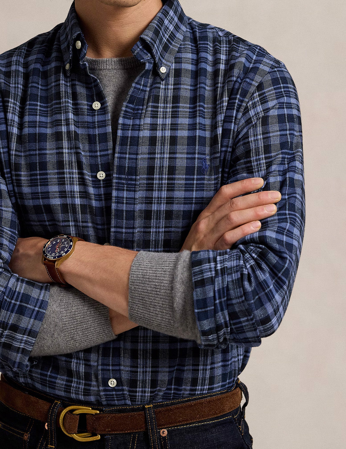 Long Sleeve - Sport Shirt Blue Multi