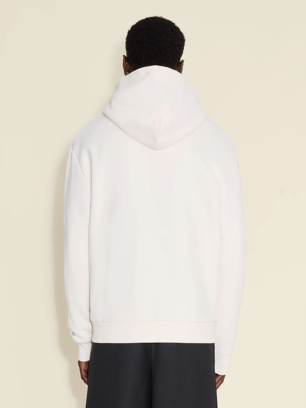 M REGULAR ZIP HOODIE ECRU