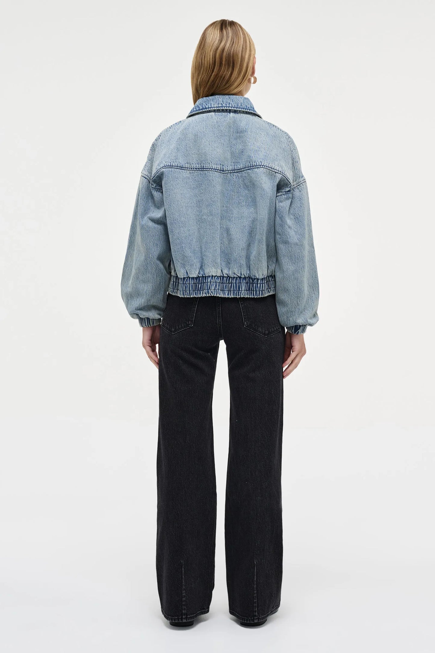 DENIM BOMBER JACKET