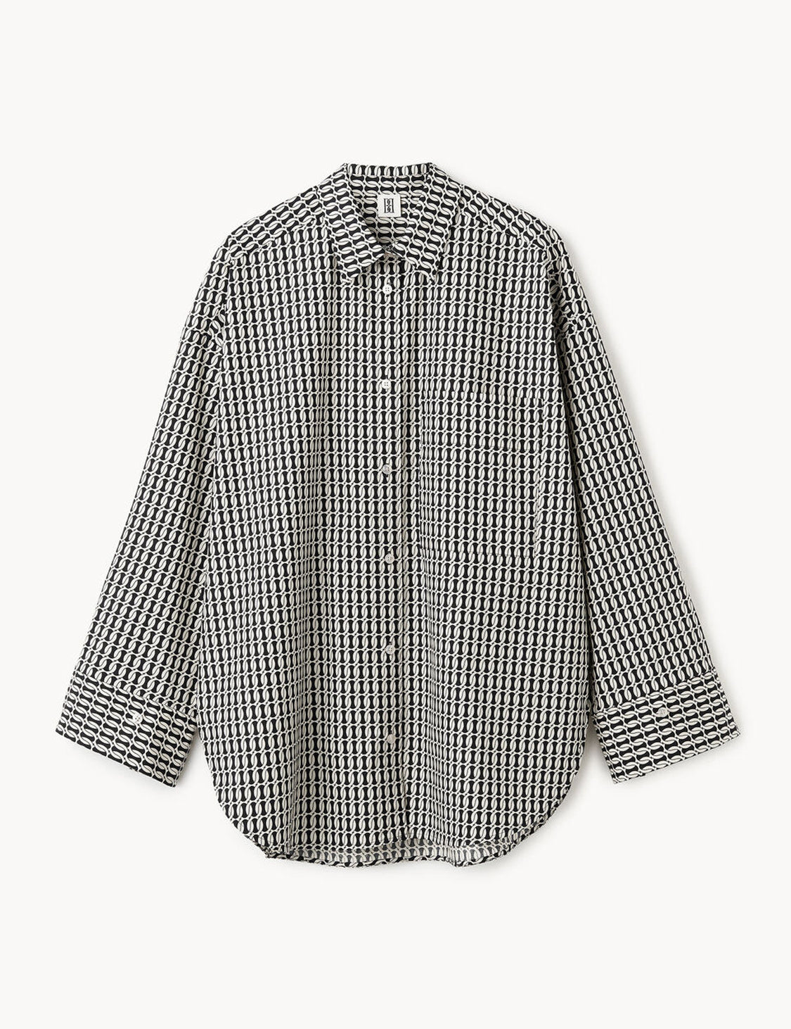 DERRIS SHIRT BLACK MONOGRAM