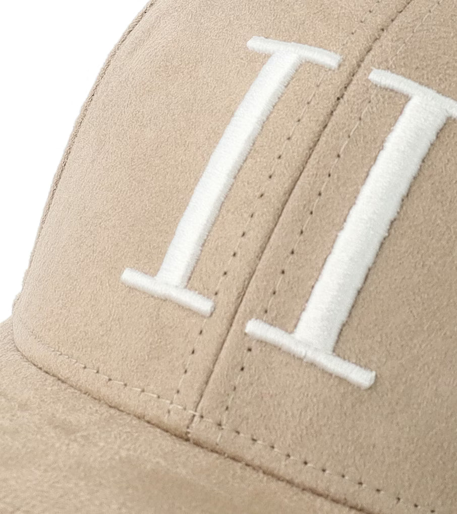 ENCORE SUEDE BASEBALL CAP DARK SAND