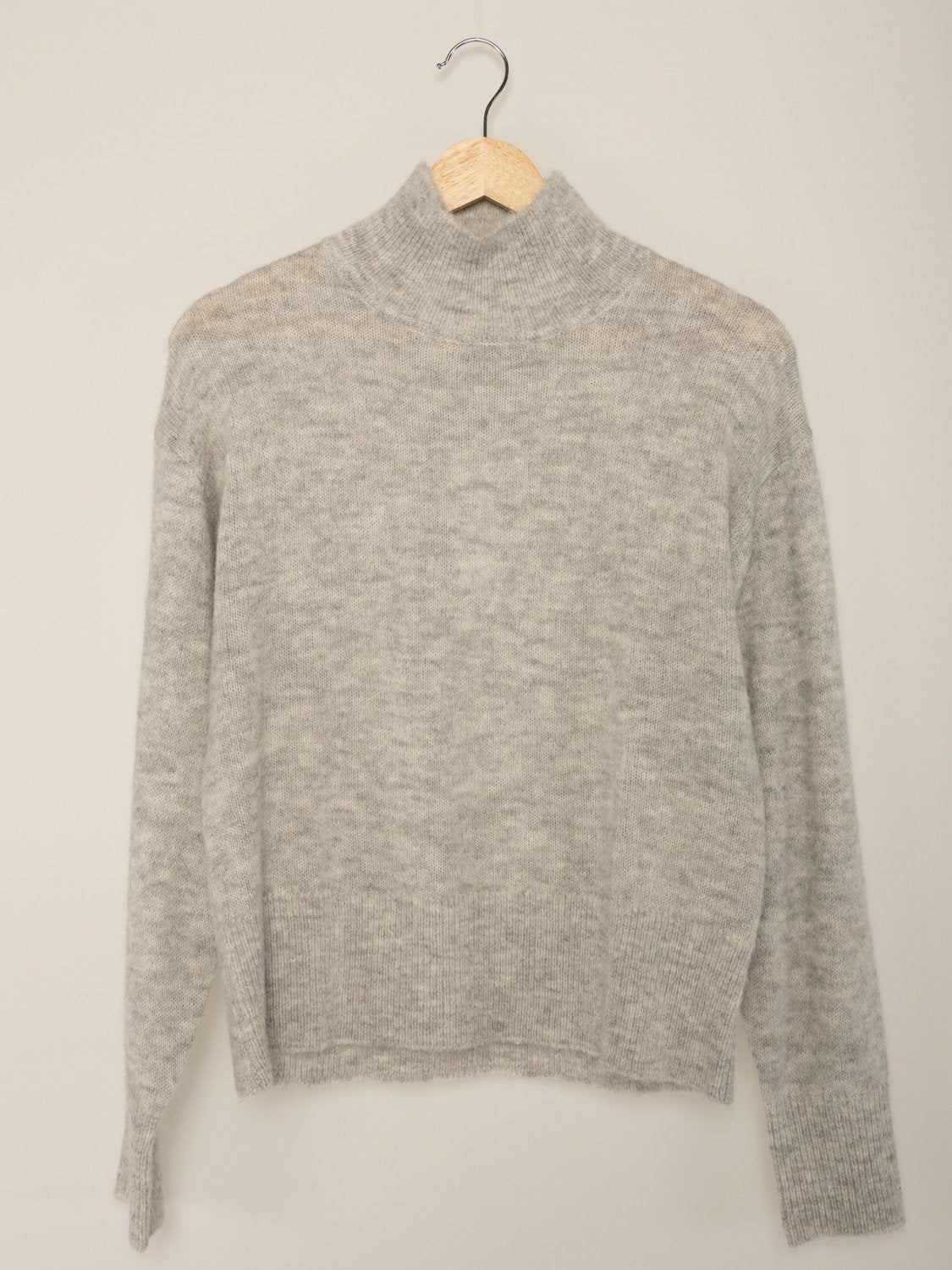 STELLA MOCK NECK GREY MELANGE