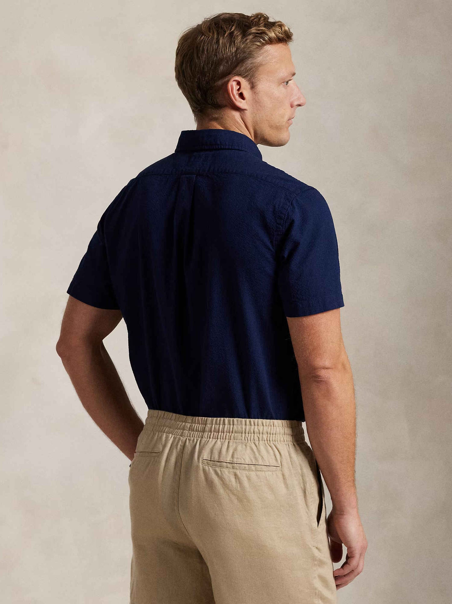 SHORT SLEEV SPORT SHIRT NAVY