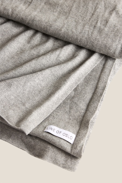 BIG SCARF GREY MELANGE