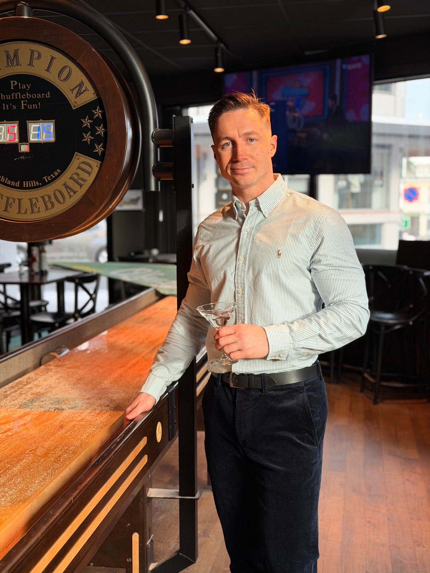 SLIM FIT OXFORD SHIRT BLUE/WHITE