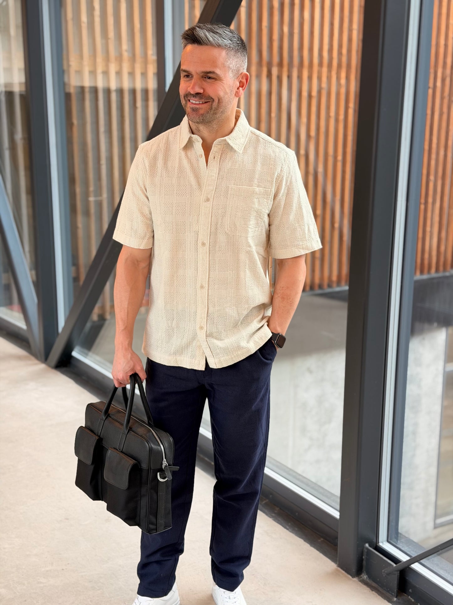 CHARLIE SS SHIRT IVORY