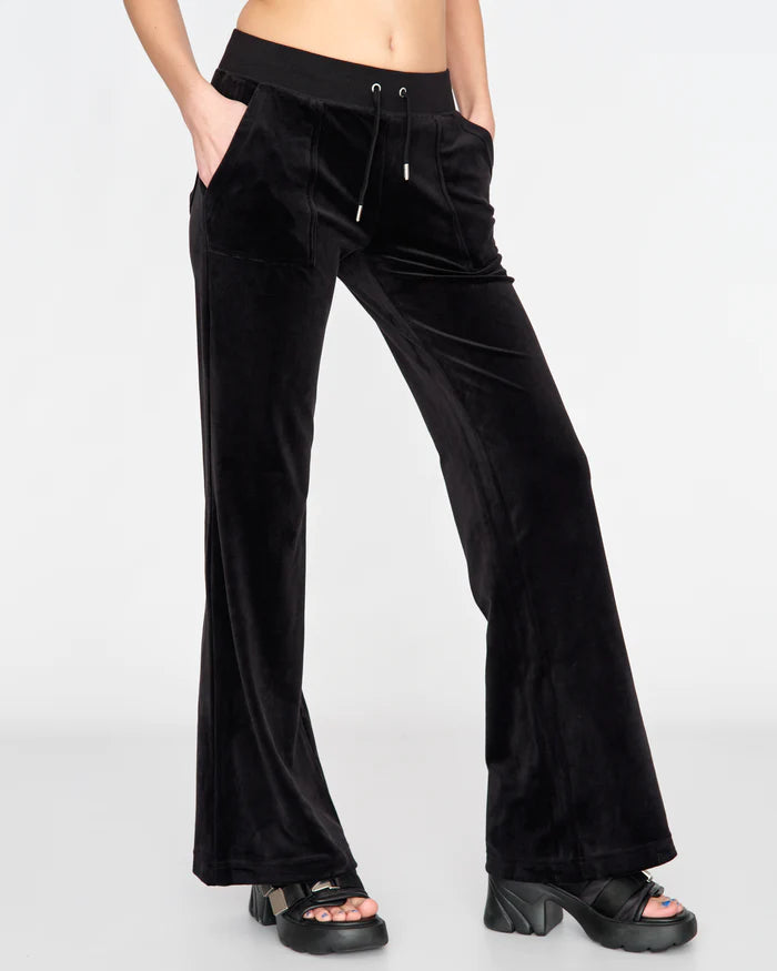 LAYLA LOW RISE POCKET FLARE BLACK