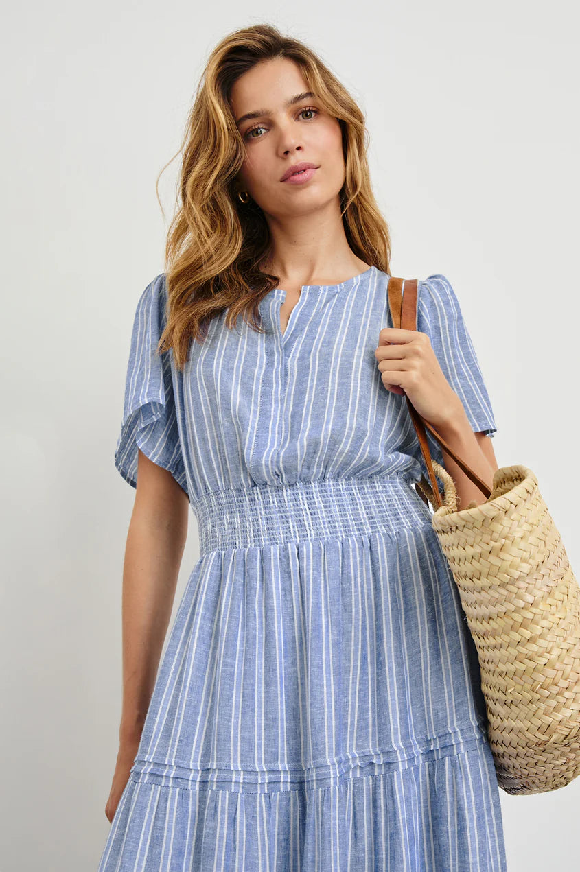 CANNES DRESS LAKE VIEW STRIPE