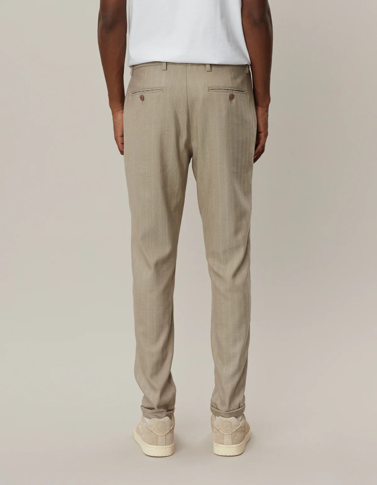 COMO HERRINGBONE BUKSE SAND