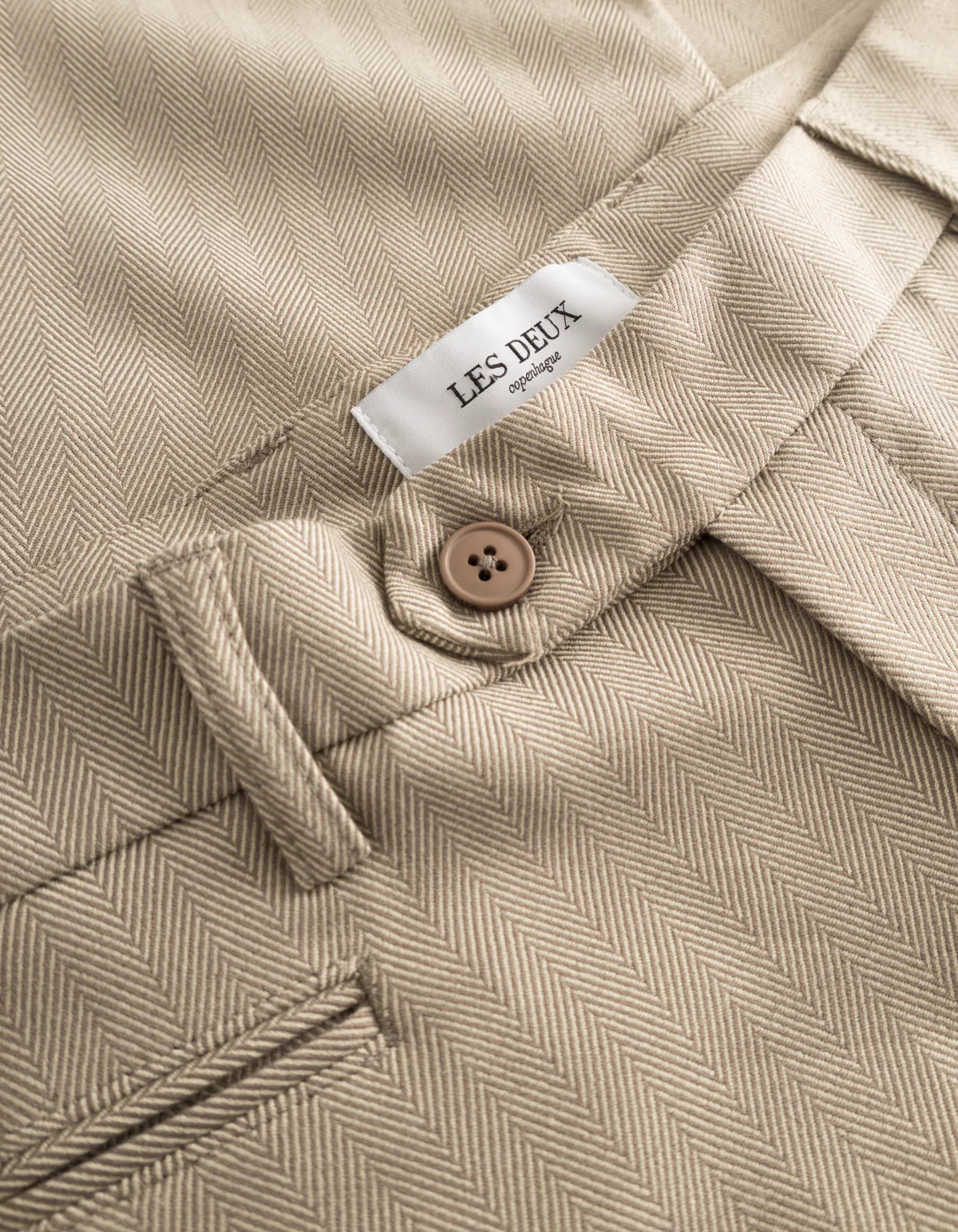 COMO HERRINGBONE BUKSE SAND