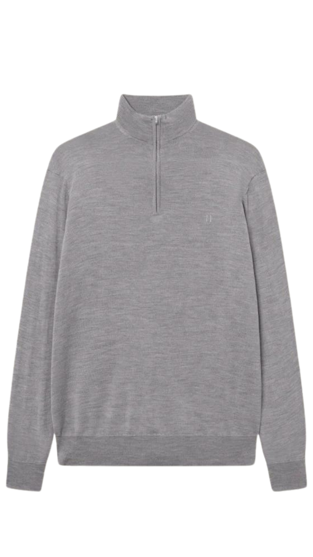 GREYSON HALF-ZIP MERINO KNIT CONCRETE MELANGE