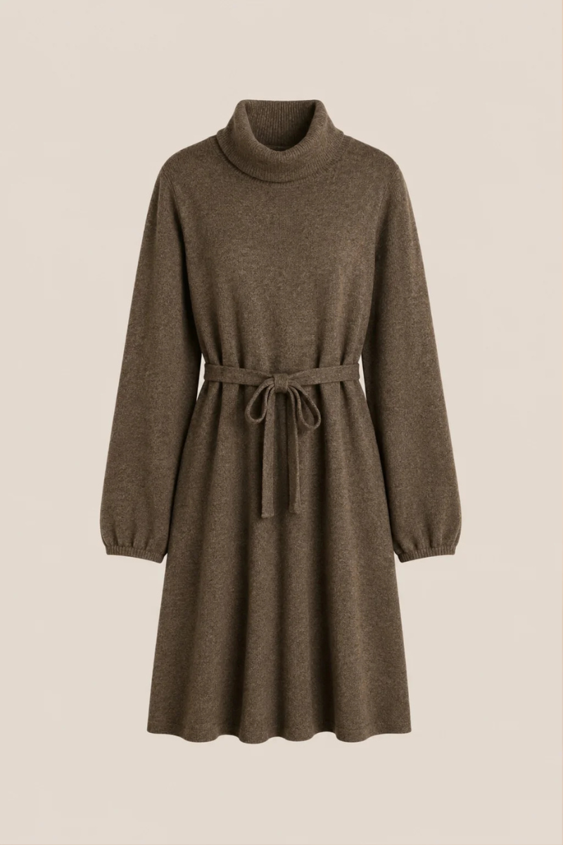 MICA DRESS BROWN