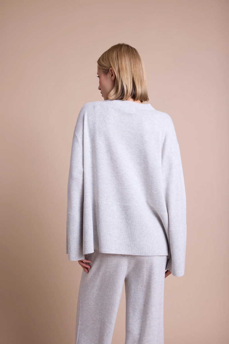ANDREA ROUND GREY MELANGE