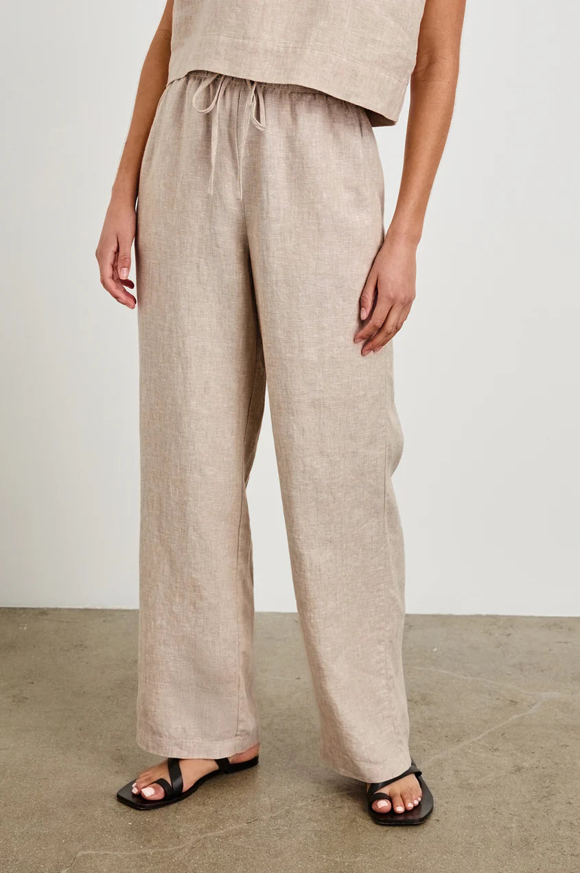 EMMIE LINEN PANTS BEIGE
