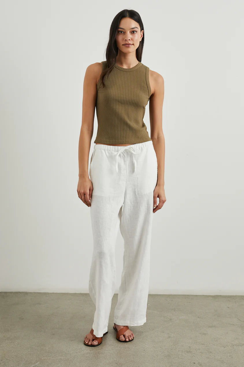 EMMIE LINEN PANTS WHITE