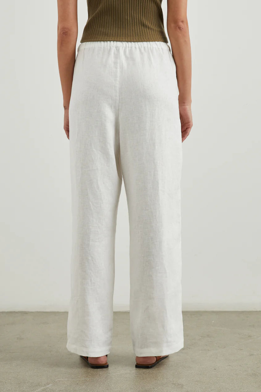 EMMIE LINEN PANTS WHITE