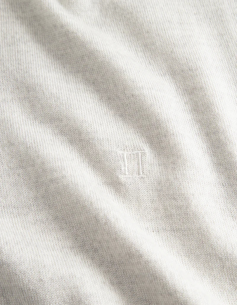 GREYSON HALF-ZIP MERINO KNIT IVORY MELANGE