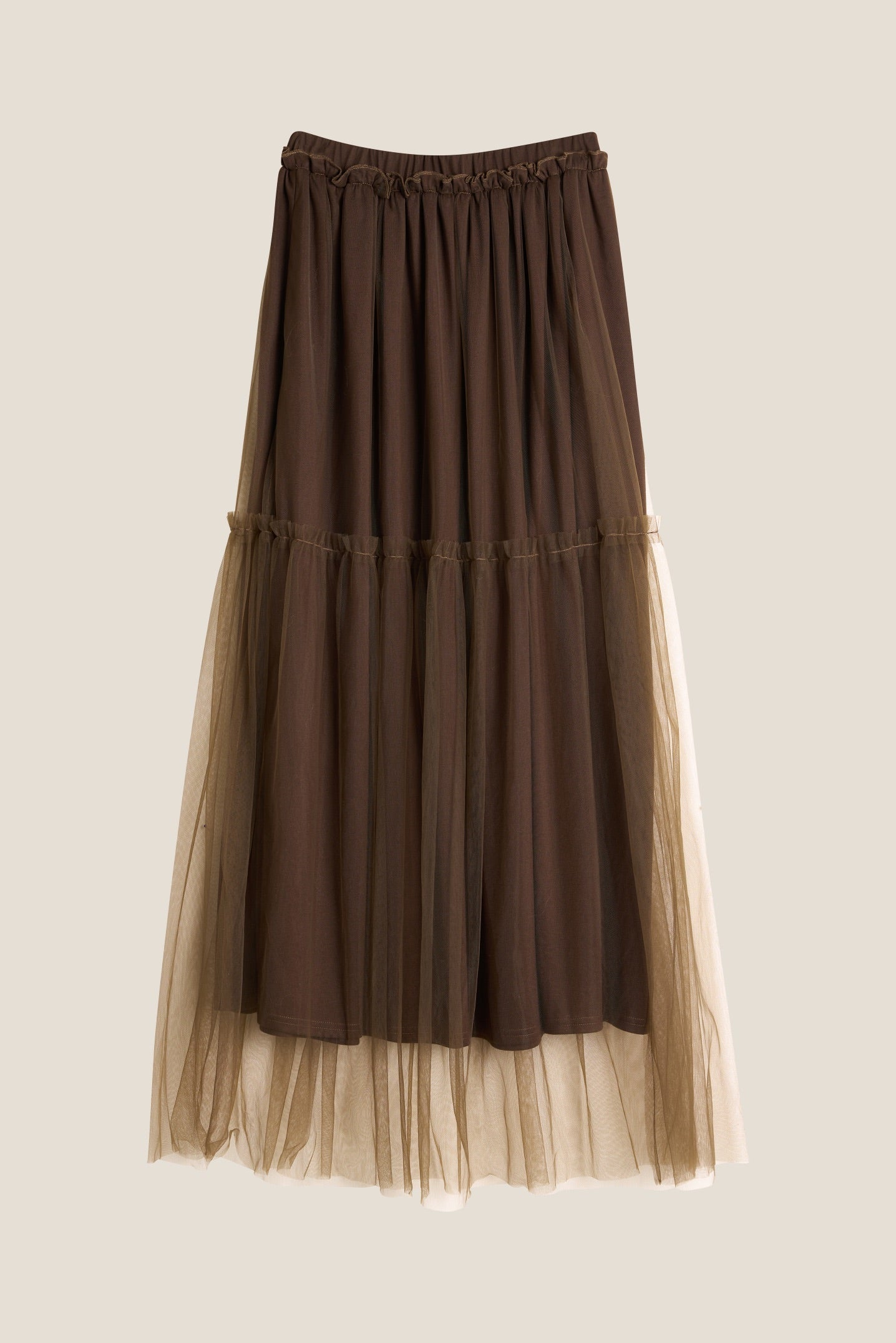 HAY TULLE SKIRT BROWN