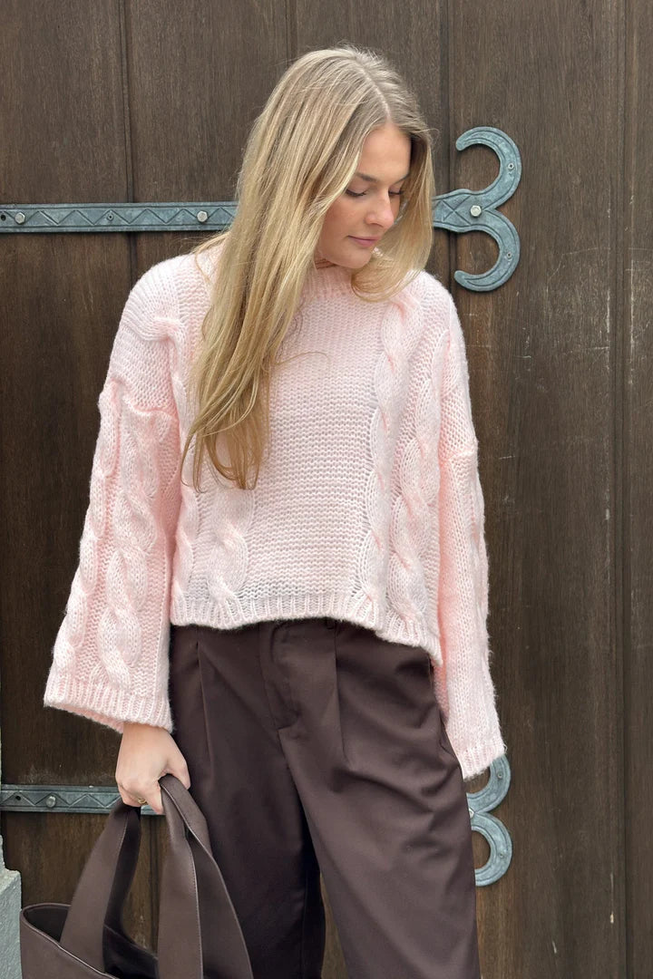 LYZA KNIT DUSTY PINK
