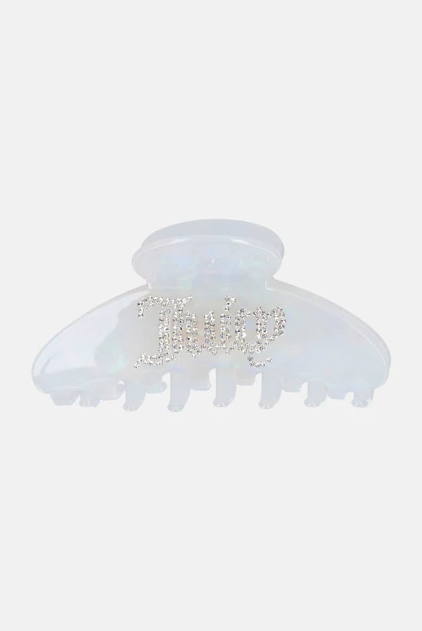 WHITE DIAMANTE CLAW HAIR CLIP