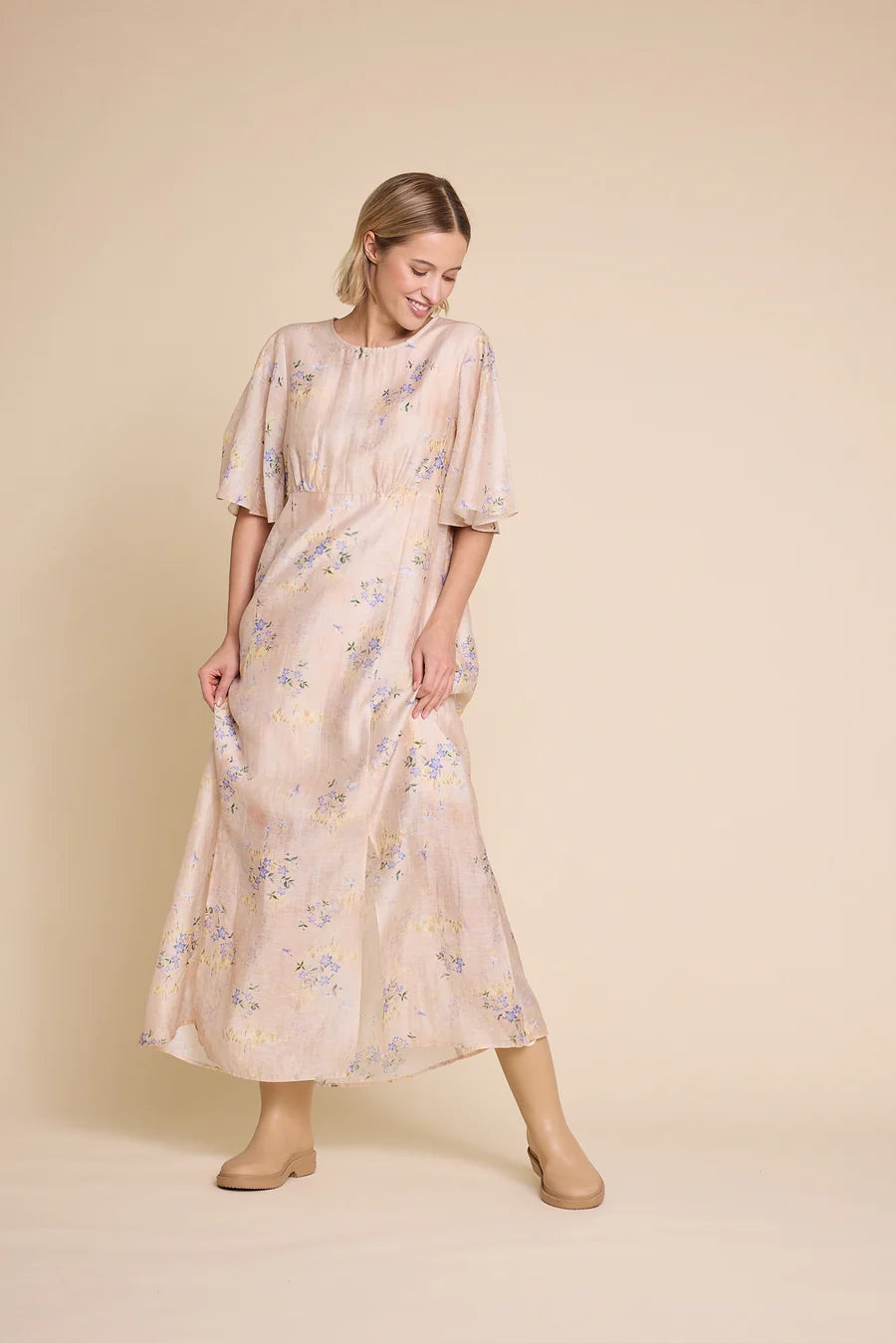 MILLER 25 PRINT DRESS NUDE