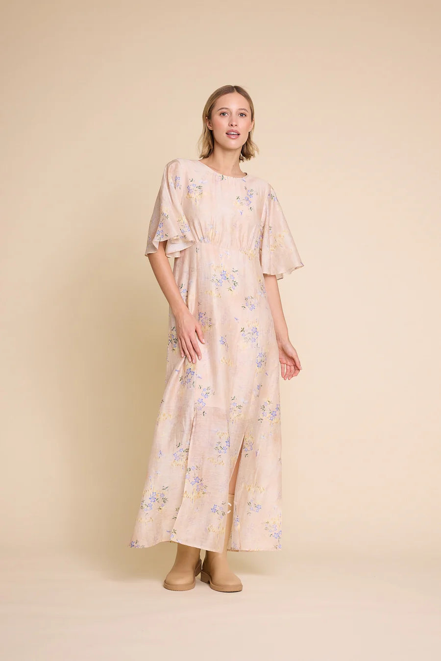 MILLER 25 PRINT DRESS NUDE