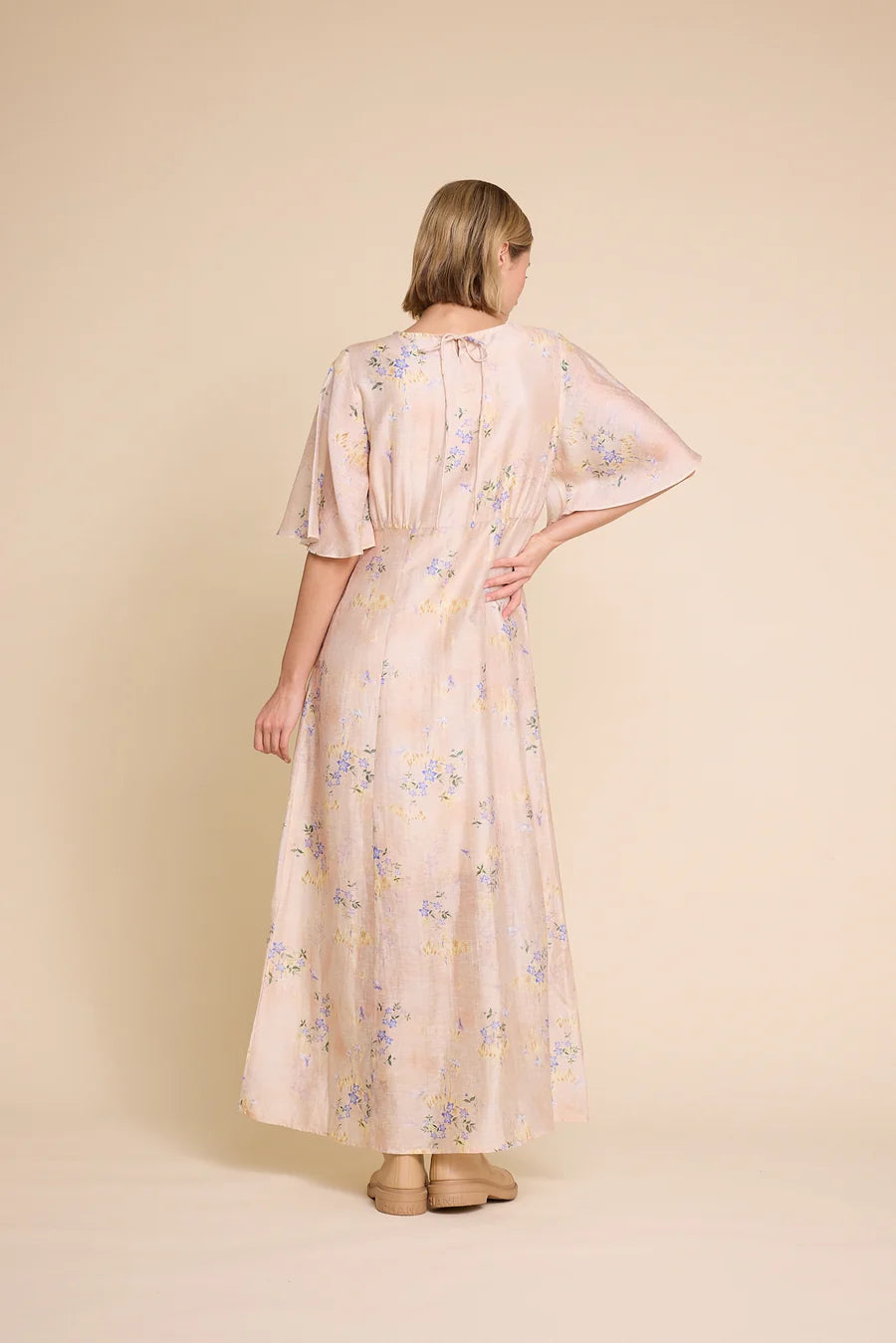 MILLER 25 PRINT DRESS NUDE