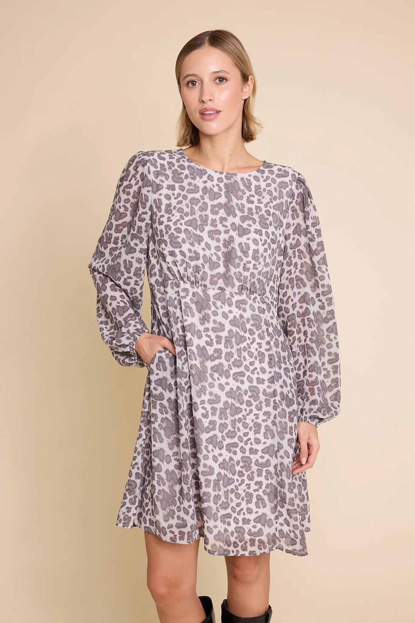 MILLER SHORT LEO DRESS