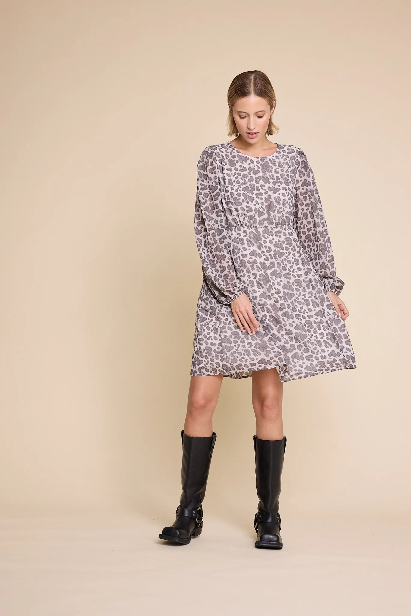 MILLER SHORT LEO DRESS