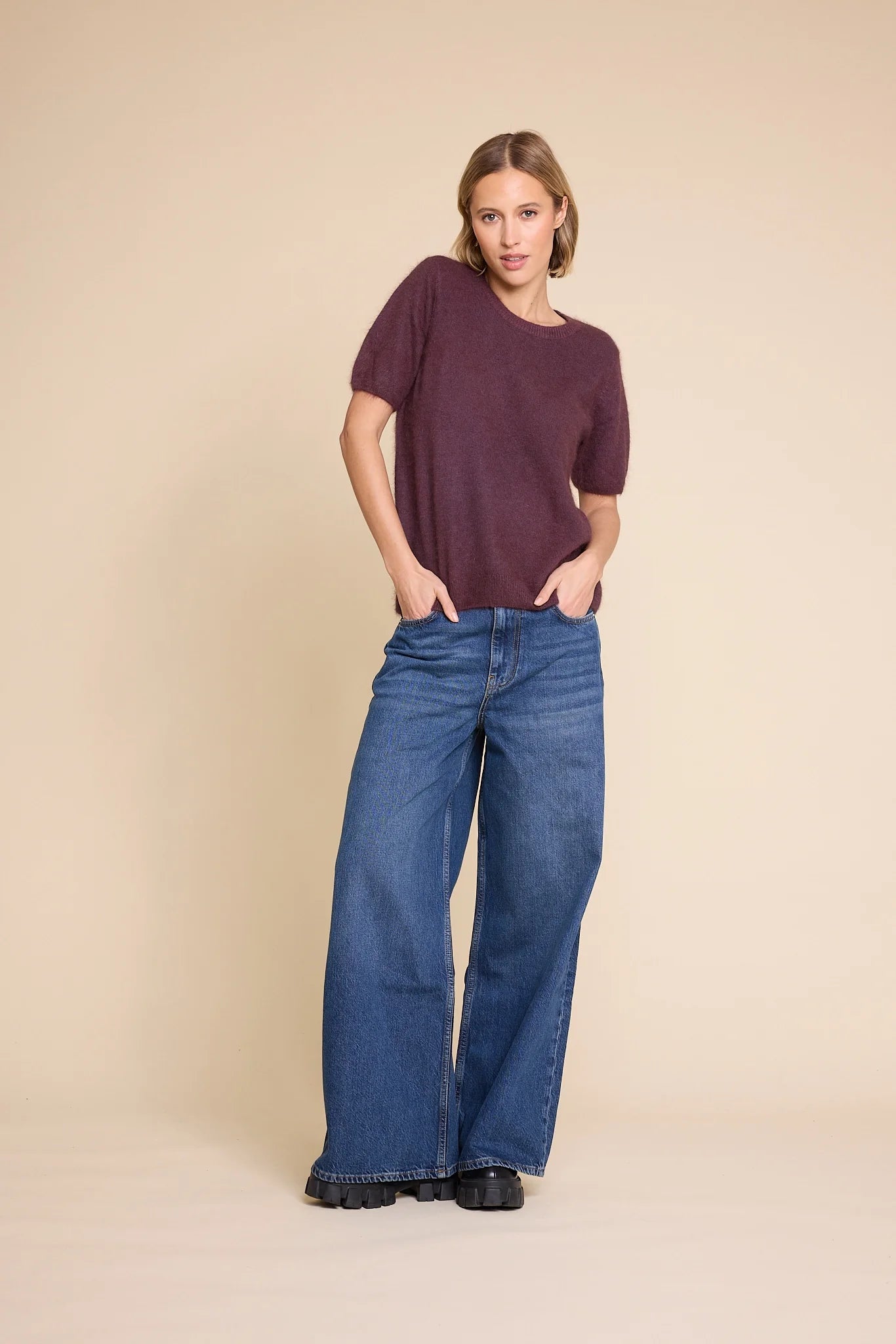 MONROE 24 KNITTED T-SHIRT PORT