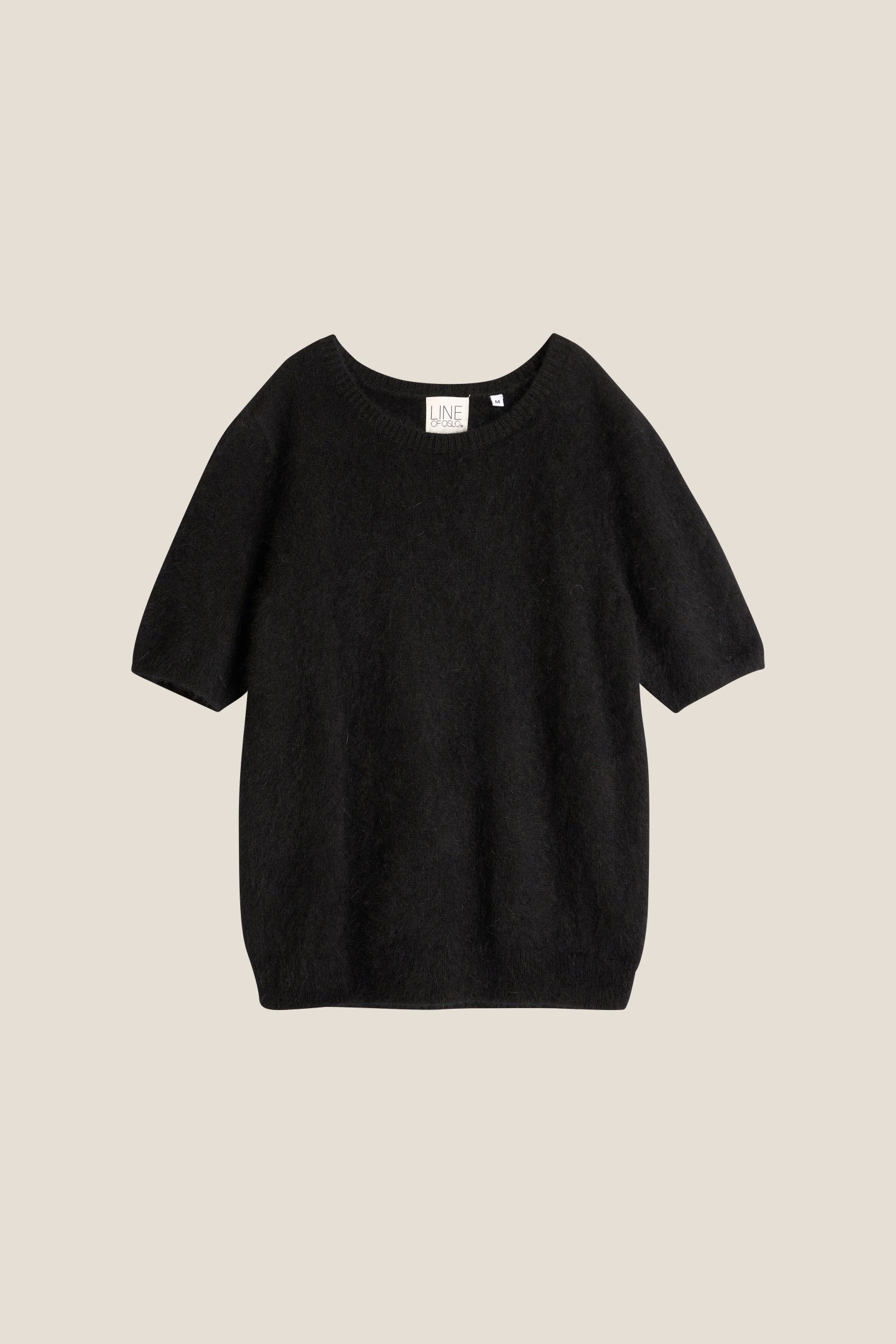 MONROE 24 KNITTED T-SHIRT BLACK